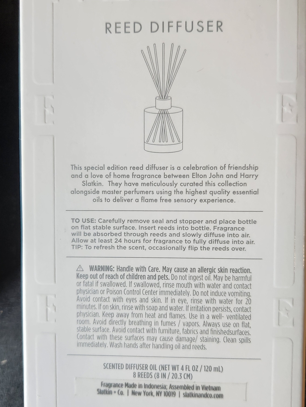 Two Elton John Spring Rain Reed Diffusers - Picture 3 of 4